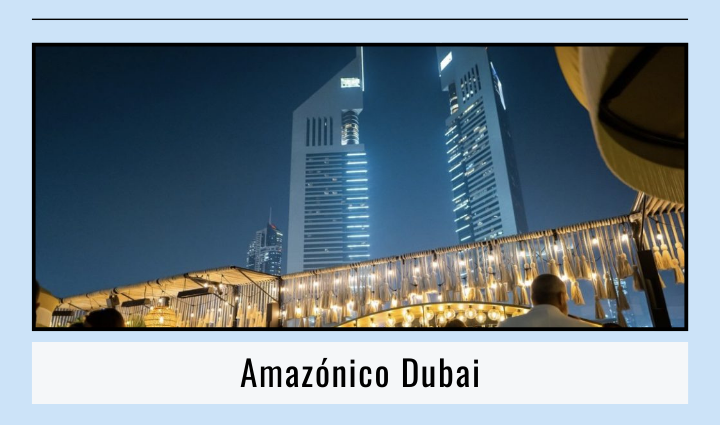 Best Lounges in Dubai,
Amazonico Dubai, 