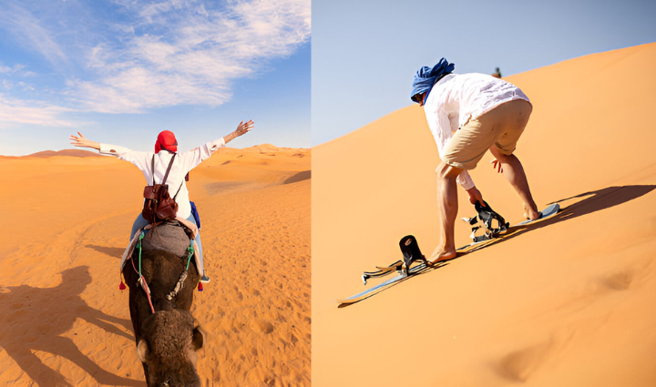 Camel Rides and Sandboarding,