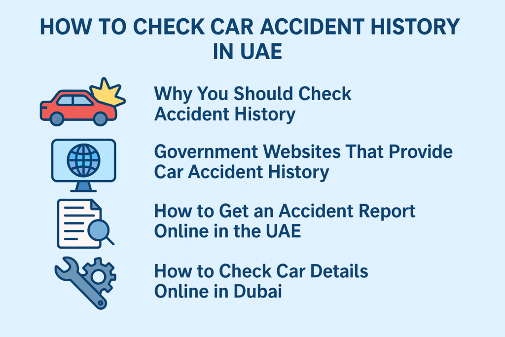 how to check car accident history in UAE,